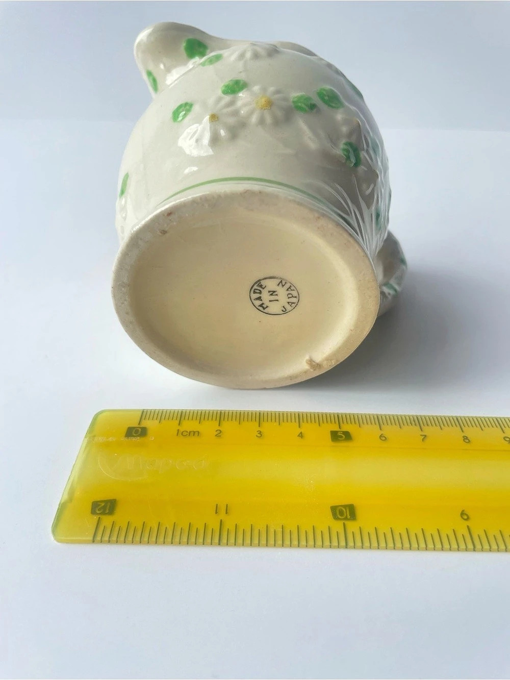Vintage Japanese Majolica Daisy Ceramic Tea Set - 3pc - Picture 9 of 9